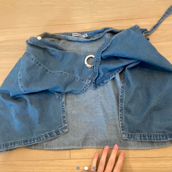 Carmar denim wrap skirt - Picture 2 of 3